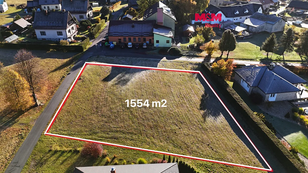 Prodej stavebního pozemku 1554 m²